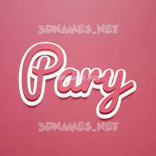 pary in Red Scribble style - 3D name wallpaper pary in Red Scribble style - 3D name wallpaper