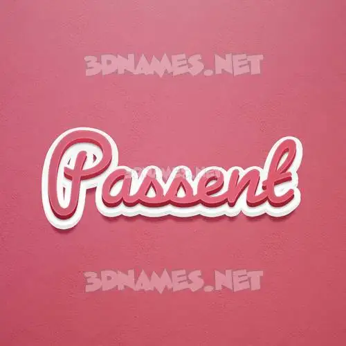 passent in Red Scribble style - 3D name wallpaper passent in Red Scribble style - 3D name wallpaper