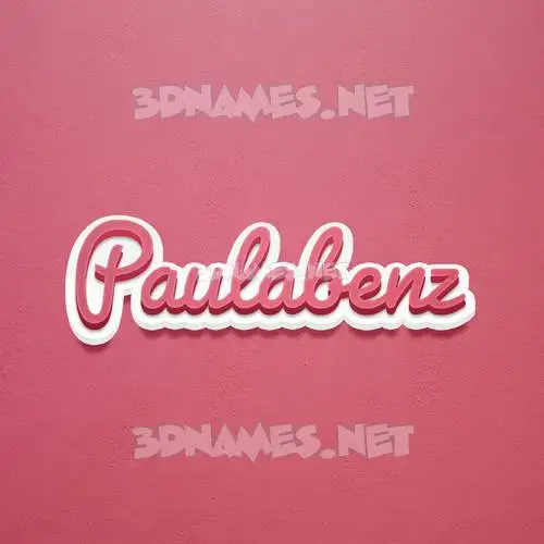 paulabenz in Red Scribble style - 3D name wallpaper paulabenz in Red Scribble style - 3D name wallpaper