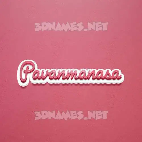 pavanmanasa in Red Scribble style - 3D name wallpaper