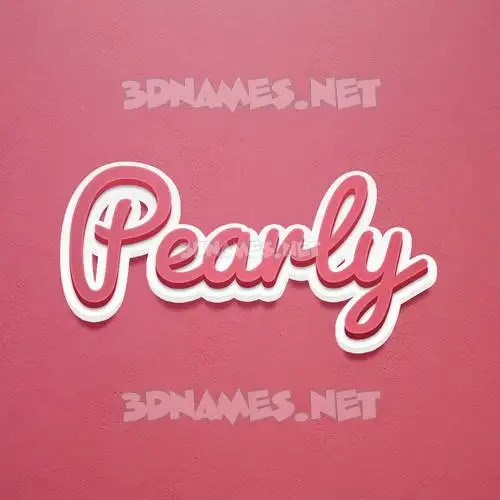 pearly in Red Scribble style - 3D name wallpaper pearly in Red Scribble style - 3D name wallpaper