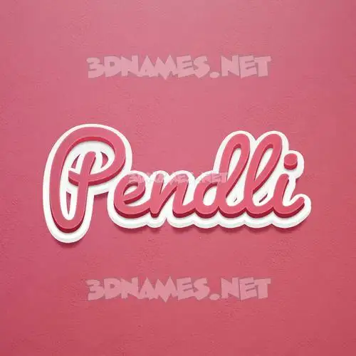 pendli in Red Scribble style - 3D name wallpaper pendli in Red Scribble style - 3D name wallpaper