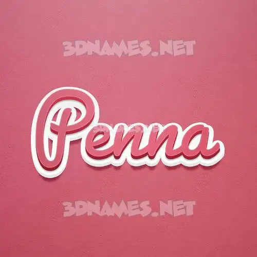 penna in Red Scribble style - 3D name wallpaper penna in Red Scribble style - 3D name wallpaper
