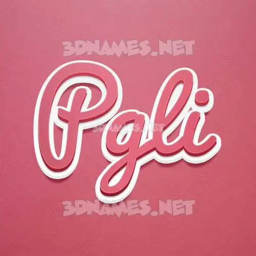 pgli in Red Scribble style - 3D name wallpaper pgli in Red Scribble style - 3D name wallpaper