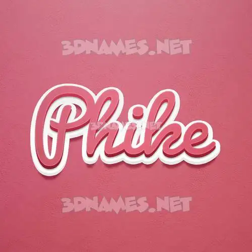 phike in Red Scribble style - 3D name wallpaper phike in Red Scribble style - 3D name wallpaper