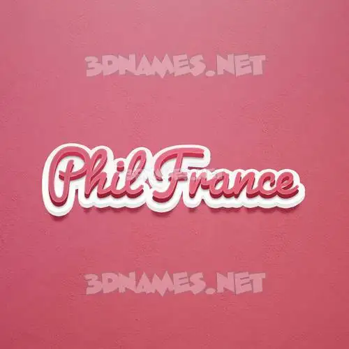 phil france in Red Scribble style - 3D name wallpaper phil france in Red Scribble style - 3D name wallpaper