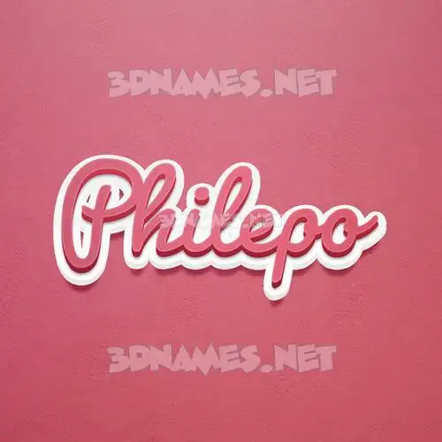 philepo in Red Scribble style - 3D name wallpaper philepo in Red Scribble style - 3D name wallpaper