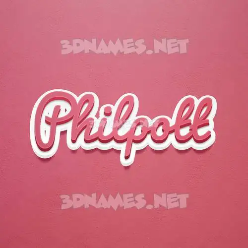 philpott in Red Scribble style - 3D name wallpaper philpott in Red Scribble style - 3D name wallpaper