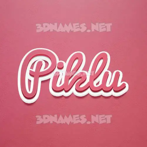 piklu in Red Scribble style - 3D name wallpaper piklu in Red Scribble style - 3D name wallpaper