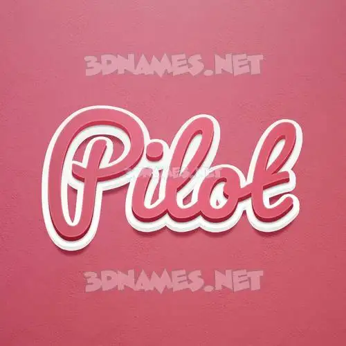 pilot in Red Scribble style - 3D name wallpaper pilot in Red Scribble style - 3D name wallpaper