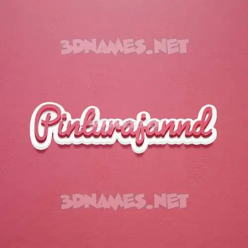 pinturajannd in Red Scribble style - 3D name wallpaper pinturajannd in Red Scribble style - 3D name wallpaper