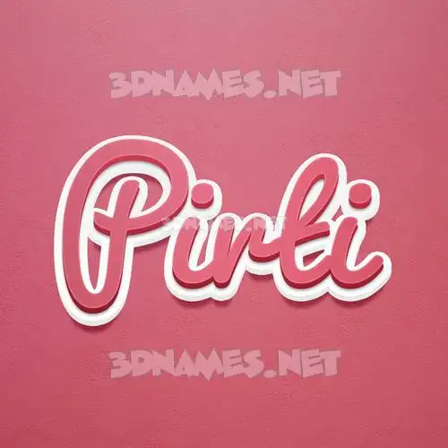 pirti in Red Scribble style - 3D name wallpaper pirti in Red Scribble style - 3D name wallpaper