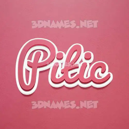 pitic in Red Scribble style - 3D name wallpaper pitic in Red Scribble style - 3D name wallpaper