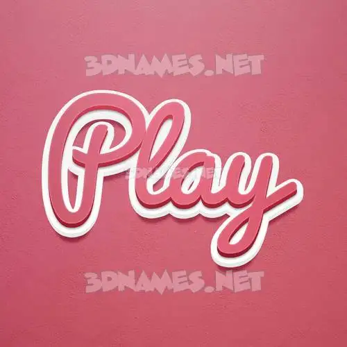 play in Red Scribble style - 3D name wallpaper play in Red Scribble style - 3D name wallpaper