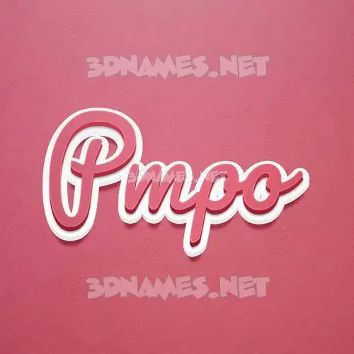 pmpo in Red Scribble style - 3D name wallpaper pmpo in Red Scribble style - 3D name wallpaper