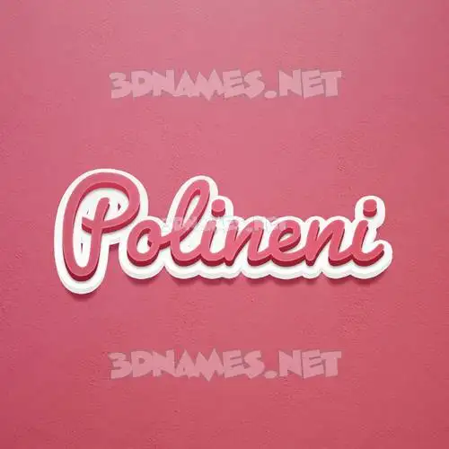 polineni in Red Scribble style - 3D name wallpaper polineni in Red Scribble style - 3D name wallpaper