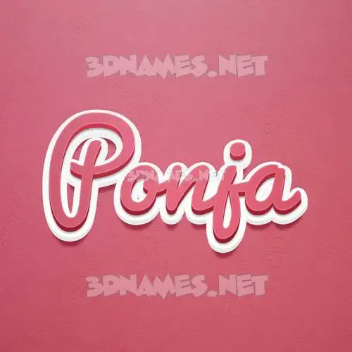 ponja in Red Scribble style - 3D name wallpaper ponja in Red Scribble style - 3D name wallpaper
