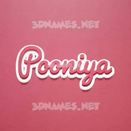 pooniya in Red Scribble style - 3D name wallpaper pooniya in Red Scribble style - 3D name wallpaper