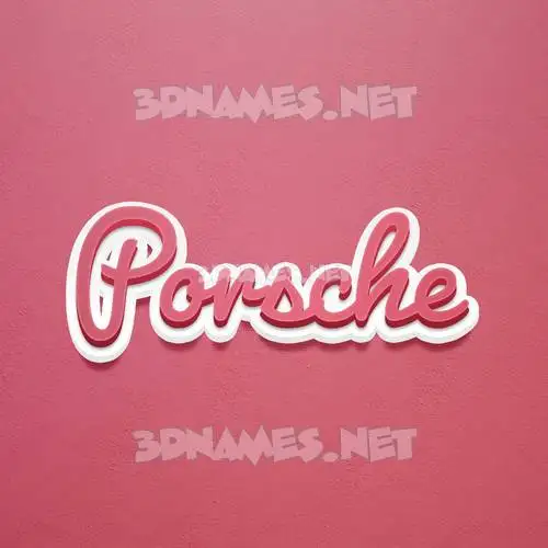 porsche in Red Scribble style - 3D name wallpaper porsche in Red Scribble style - 3D name wallpaper
