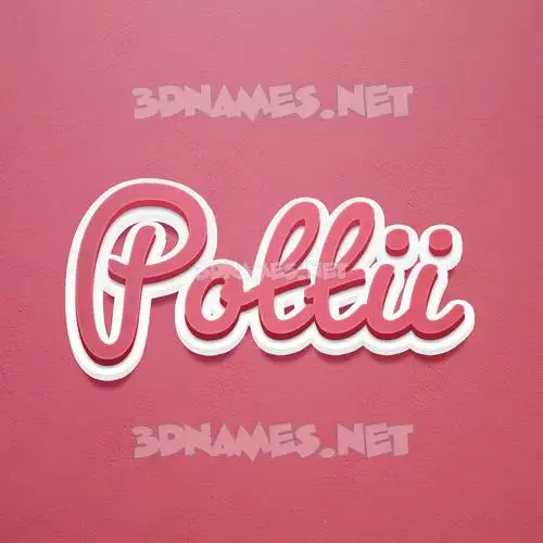 pottii in Red Scribble style - 3D name wallpaper pottii in Red Scribble style - 3D name wallpaper