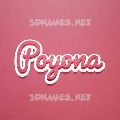 poyona in Red Scribble style - 3D name wallpaper poyona in Red Scribble style - 3D name wallpaper
