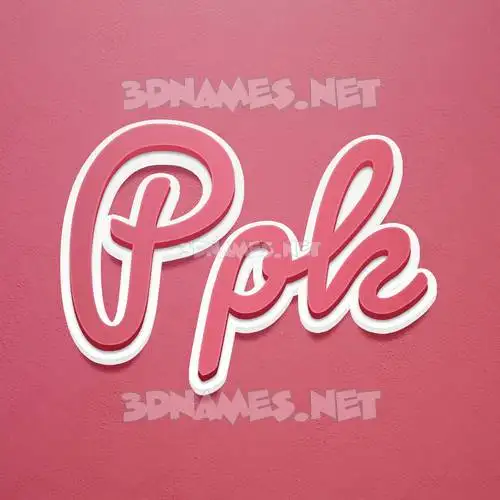 ppk in Red Scribble style - 3D name wallpaper ppk in Red Scribble style - 3D name wallpaper