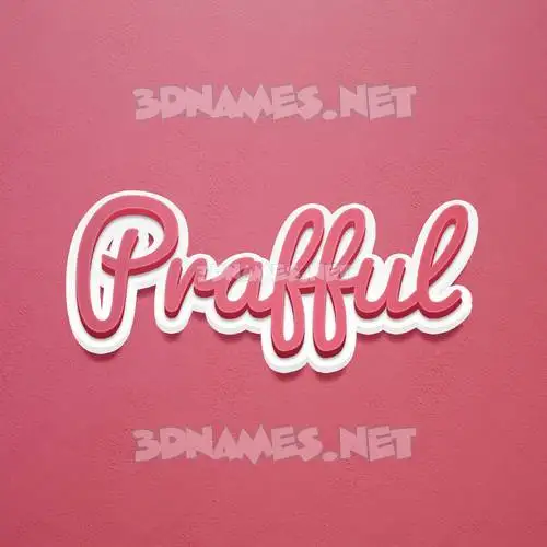 prafful in Red Scribble style - 3D name wallpaper prafful in Red Scribble style - 3D name wallpaper