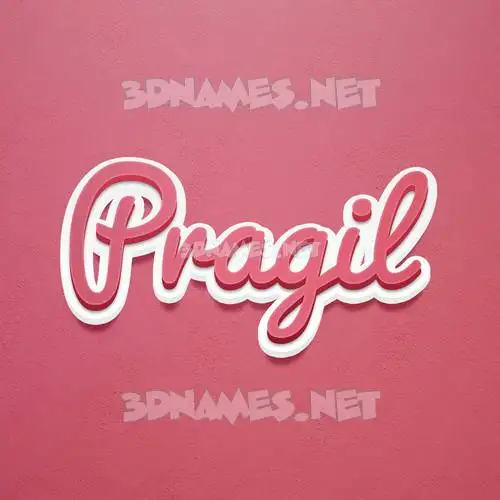 pragil in Red Scribble style - 3D name wallpaper pragil in Red Scribble style - 3D name wallpaper