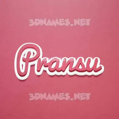 pransu in Red Scribble style - 3D name wallpaper pransu in Red Scribble style - 3D name wallpaper