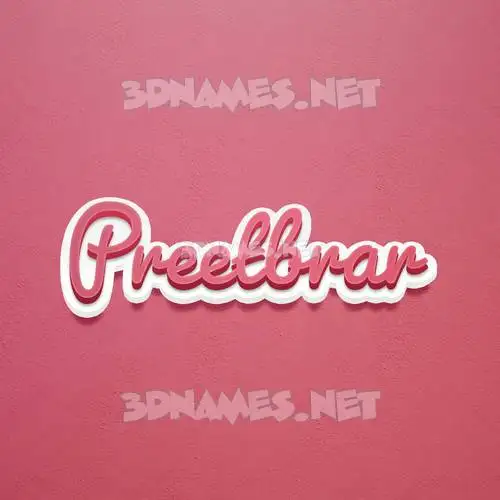 preetbrar in Red Scribble style - 3D name wallpaper preetbrar in Red Scribble style - 3D name wallpaper
