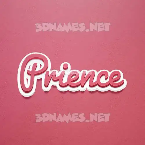 prience in Red Scribble style - 3D name wallpaper prience in Red Scribble style - 3D name wallpaper