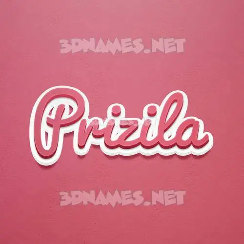 prizila in Red Scribble style - 3D name wallpaper prizila in Red Scribble style - 3D name wallpaper