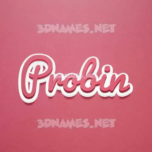 probin in Red Scribble style - 3D name wallpaper probin in Red Scribble style - 3D name wallpaper