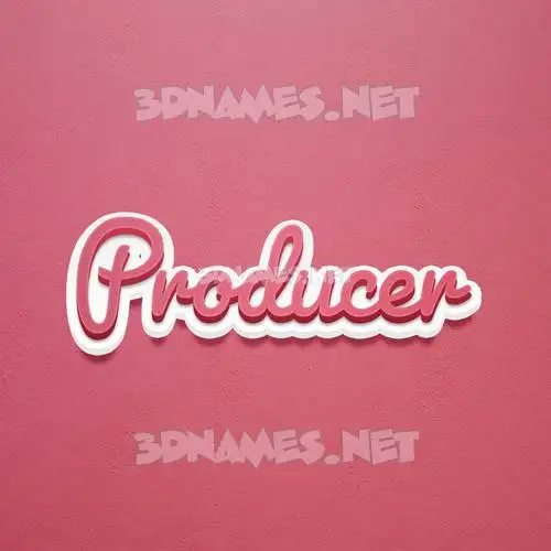 producer in Red Scribble style - 3D name wallpaper producer in Red Scribble style - 3D name wallpaper