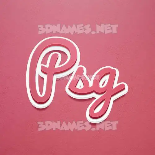 psg in Red Scribble style - 3D name wallpaper psg in Red Scribble style - 3D name wallpaper
