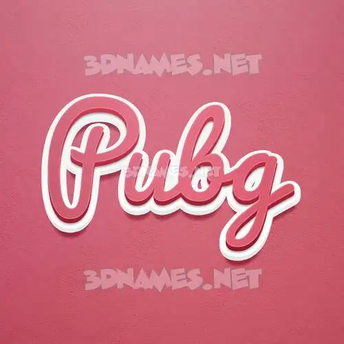 pubg in Red Scribble style - 3D name wallpaper pubg in Red Scribble style - 3D name wallpaper