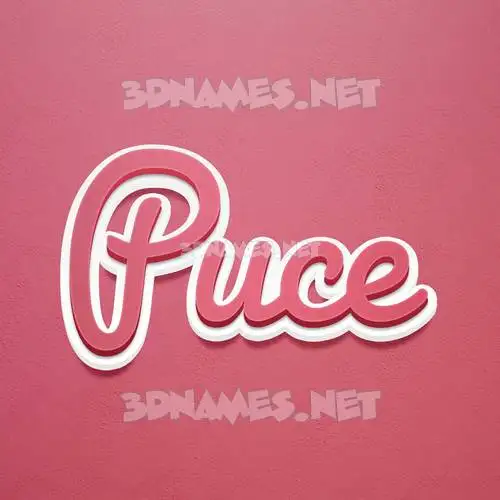 puce in Red Scribble style - 3D name wallpaper puce in Red Scribble style - 3D name wallpaper