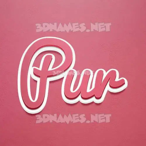 pur in Red Scribble style - 3D name wallpaper pur in Red Scribble style - 3D name wallpaper
