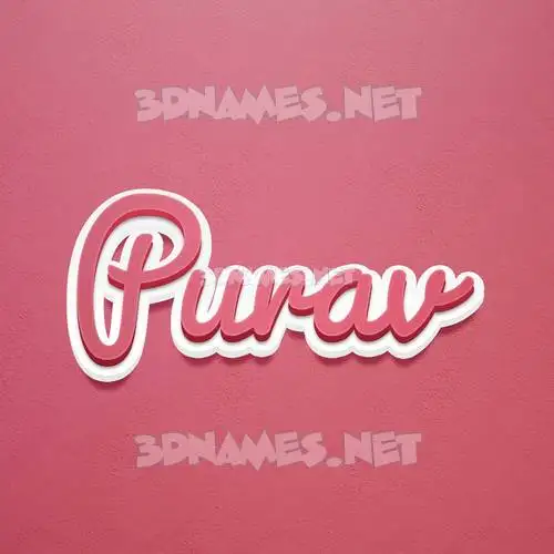 purav in Red Scribble style - 3D name wallpaper purav in Red Scribble style - 3D name wallpaper