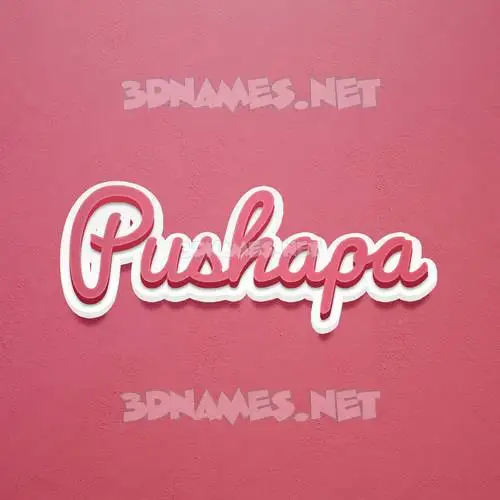pushapa in Red Scribble style - 3D name wallpaper pushapa in Red Scribble style - 3D name wallpaper
