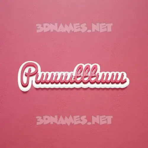 puuuutttuuu in Red Scribble style - 3D name wallpaper