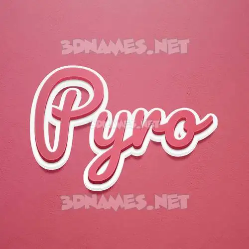 pyro in Red Scribble style - 3D name wallpaper pyro in Red Scribble style - 3D name wallpaper