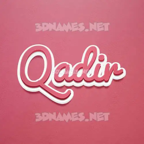 qadir in Red Scribble style - 3D name wallpaper qadir in Red Scribble style - 3D name wallpaper
