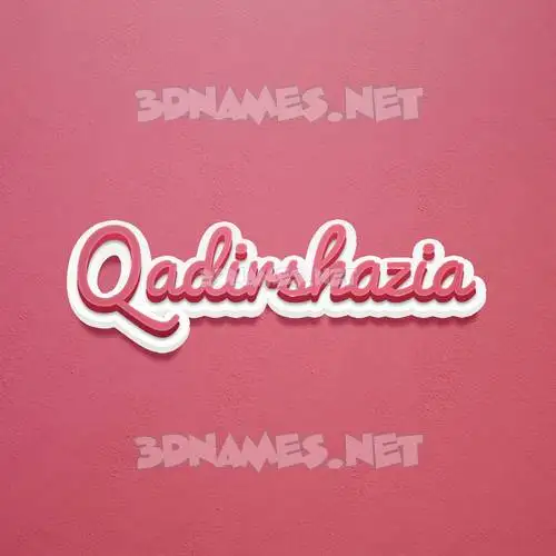 qadirshazia in Red Scribble style - 3D name wallpaper qadirshazia in Red Scribble style - 3D name wallpaper