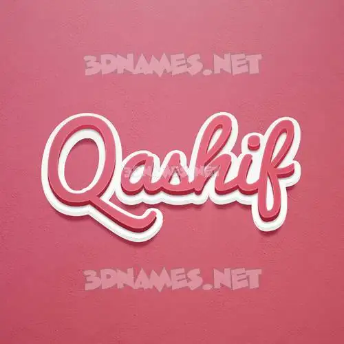 qashif in Red Scribble style - 3D name wallpaper qashif in Red Scribble style - 3D name wallpaper
