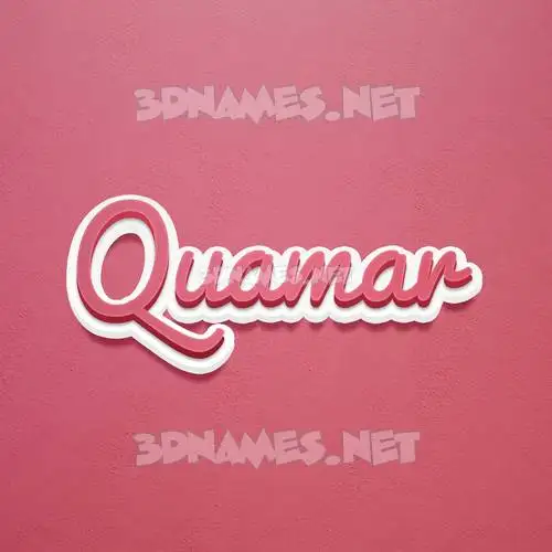 quamar in Red Scribble style - 3D name wallpaper quamar in Red Scribble style - 3D name wallpaper