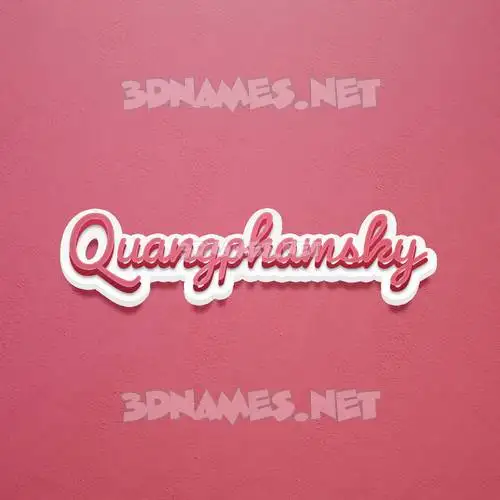 quangphamsky in Red Scribble style - 3D name wallpaper quangphamsky in Red Scribble style - 3D name wallpaper