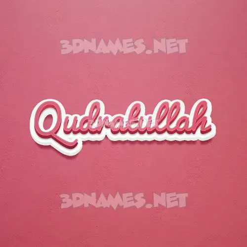 qudratullah in Red Scribble style - 3D name wallpaper qudratullah in Red Scribble style - 3D name wallpaper