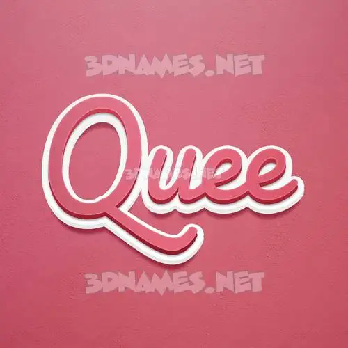 quee in Red Scribble style - 3D name wallpaper quee in Red Scribble style - 3D name wallpaper