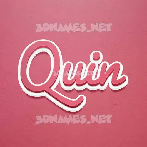 quin in Red Scribble style - 3D name wallpaper quin in Red Scribble style - 3D name wallpaper